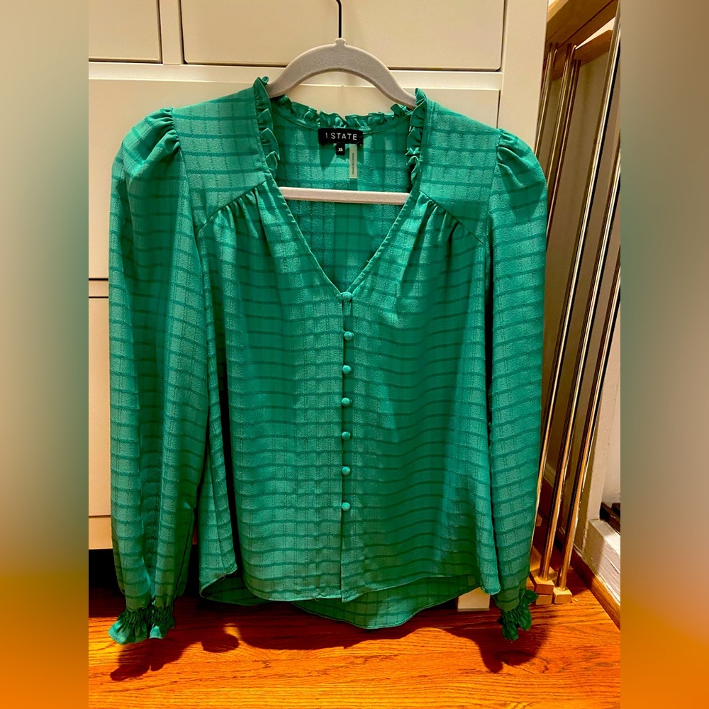 1.State button up blouse